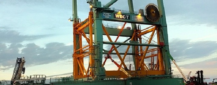FIRST REMOTE CONTROL GANTRY CRANES ARRIVE AT FELIXSTOWE